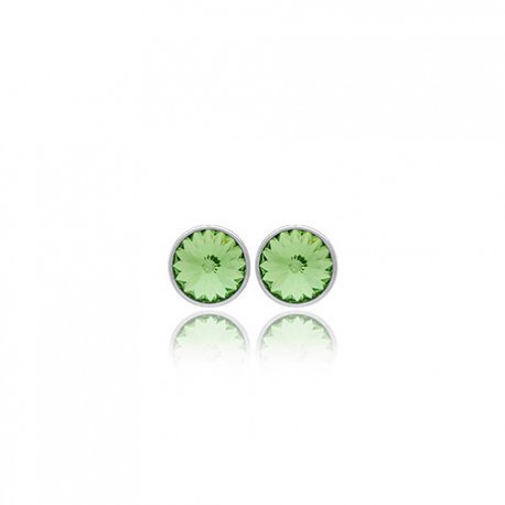 PENIDIENTES PLATA VICTORIA CRUZ SWAROVSKI PERIDOT