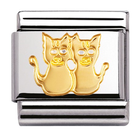 COMPOSABLE DE ORO, DOS GATOS