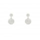 PENDIENTES VAPOUR PLATA ROSETON