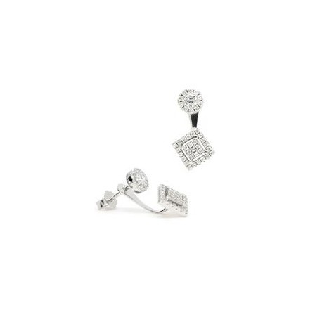 PENDIENTES VAPOUR PLATA ROSETON