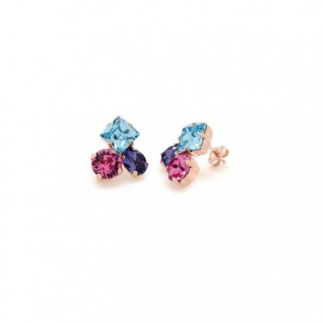 PENDIENTES VICTORIA CRUZ TRIPLE SWAROVSKI